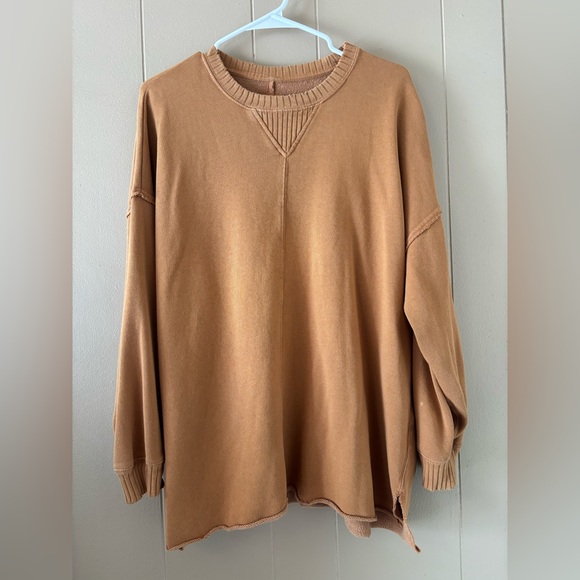 aerie Sweaters - Aerie boxy oversized sweatshirt top Size Small caramel camel brown